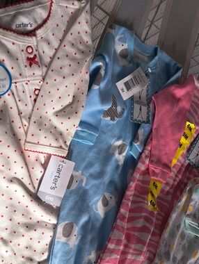 Carter's Blue Elephant Baby Pajamas - 6M
